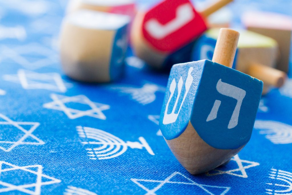 eco friendly holiday dreidel hanukkah