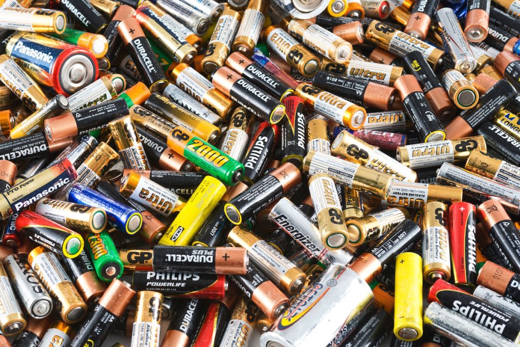 recyclable items batteries used