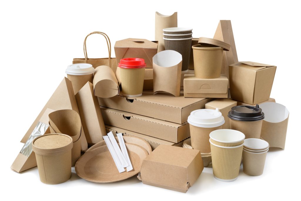 recyclable items packaging made from recycling